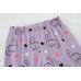 Little Hand Girl Pajama 4-Piece 100% Cotton Pjs Sets Long Sleepwear