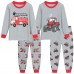 Little Hand Boy Pajamas Sets 4 Pieces Long Sleeve Cotton Sleepwear Pjs Set