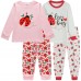 Little Hand Girl Pajamas 100% Cotton Cute Pjs Set 4 Pieces Sleepwear