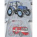 FEDPOP Toddler Boys Pajamas Tractor Sleepwear 100% Cotton Pjs Clothes Set