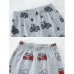 FEDPOP Toddler Boys Pajamas Tractor Sleepwear 100% Cotton Pjs Clothes Set