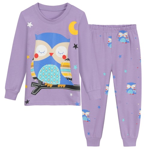 Little Hand Girl Pajamas Clothes Sets Kids 100% Cotton Sleepwear Pjs