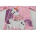 FEDPOP Toddler Girls Pajamas Unicorn Graphic Sleepwear 2-Piece 100% Cotton Pajama Set