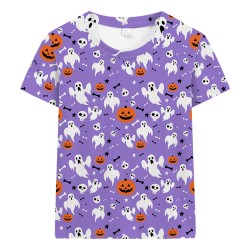FEDPOP Boys Halloween T-shirts Kids 3D Printed Graphic Tops Party Short Sleeve Tees Clothes