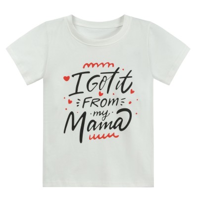 Little Hand Boys Girls Mothers Day Tee Shirts Kids Summer Tops