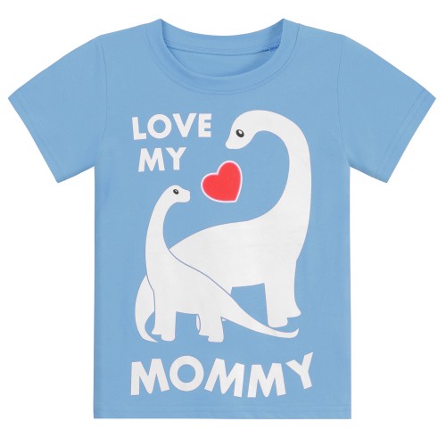 Little Hand Mothers Day Shirts Kids Dinosaur Toddlers Summer Cotton Tops