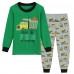 Little Hand Boy Tractor Pajama Set Cotton Long Sleeve Sleepwear Truck Pjs