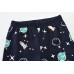 FEDPOP Boys Glow in the Dark Pajamas Space Graphic Sleepwear Kids Cotton Pjs Clothes