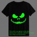 FEDPOP Toddler Boys Halloween T Shirts Glow in the Dark Kids Cotton Graphic Tees Pumpkin T-Shirt