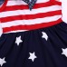 Little Hand Toddler Girl Causal Dresses 4th of July American Flag Tank Dress