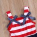 Little Hand Toddler Girl Causal Dresses 4th of July American Flag Tank Dress