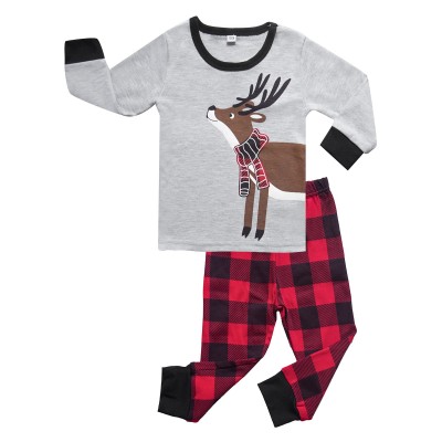 Little Hand Toddler Boys Christmas Reindeer Pjs Kids Xmas Pajamas Sets