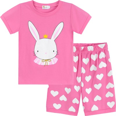 Little Hand Easter Toddler Girl Rabbit Pajamas 100% Cotton 2t-7t