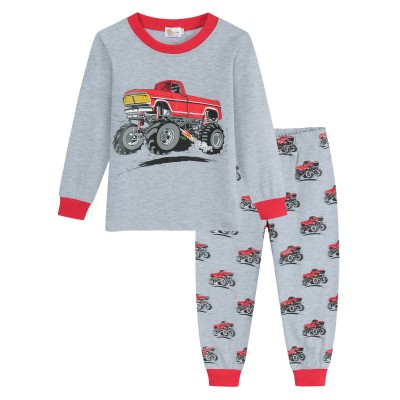 Little Hand Boys Pajamas for Toddler Sleepwear Long Sleeve 100% Cotton Pjs
