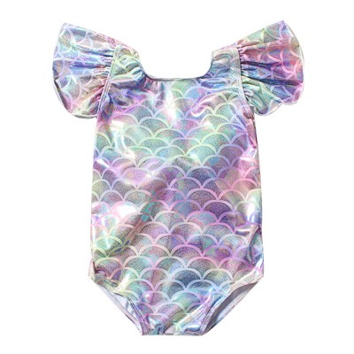 Little Hand Toddler Girls Swimsuits One Piece Swimsuits Bathing Suits For Kids
