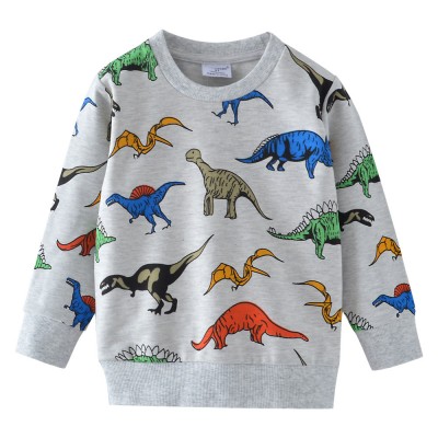 Little Hand Toddler Boys Long Sleeve Sweatshirt Dinosaur Pullover Tops