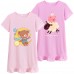 FEDPOP Little Girl 2 pcs Nightgown Dresses Summer Cotton Sleep Pink Dress for Kids 6-7Y FEDPOP Little Girl 2 pcs Nightgown Dresses Summer Cotton Sleep Pink Dress for Kids 6-7Y