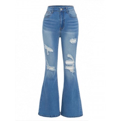 FEDPOP Baggy Jeans for Girls Wide Leg Ripped High Elastic Waisted Denim Pants Cute Summer Trousers Y2K Streetwear 10-14Y 5 stars out of 1 review (5.0) | 1 rating