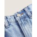 FEDPOP Baggy Jeans for Girls Wide Leg Ripped High Elastic Waisted Denim Pants Cute Summer Trousers Y2K Streetwear 10-14Y