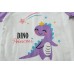 FEDPOP Toddler Girls Pajamas Dinosaur Short Set Summer Sleepwear Cotton Pjs Size 2T