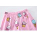 FEDPOP Toddler Girls Pajamas Summer Graphic Sleepwear Set Kids Cotton Pjs Size 2T